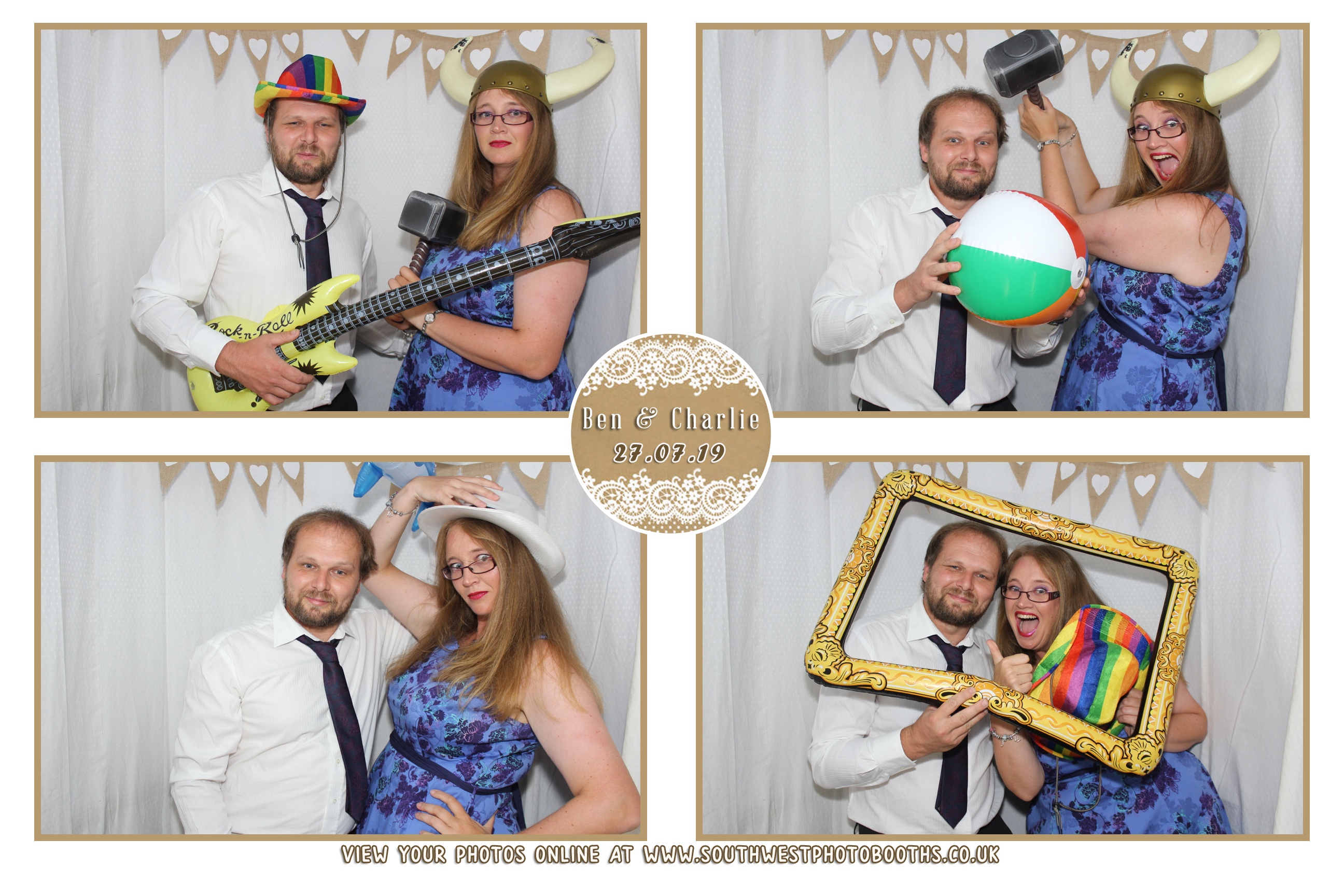 Ben and Charlie | View more photos from the event at gallery.southwestphotobooths.co.uk/u/SWPB/Ben-and-Charlie